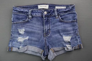 Pantalones cortos de jean Pacsun para mujer súper elásticos corbata en dificultades talla 25 - Imagen 1 de 5