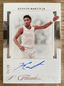 2020 Flawless KENYON MARTIN JR Auto Silver /20 USA Autograph - Picture 1 of 5