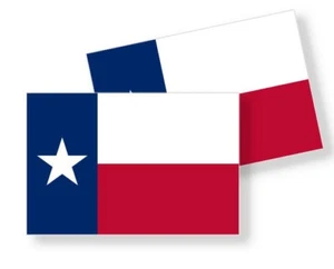 PEGATINA DE BANDERA DEL ESTADO DE TEXAS - Calcomanía de vinilo - Elige la talla - Juego de 2 pegatinas - Imagen 1 de 3