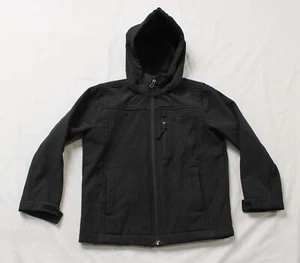 Snozu Performace Kid's Zip Up Softshell Jacket With Hood WR4 Black Size 5/6  - Picture 1 of 6