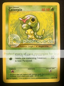 Pokemon 45/102 Caterpie Base Set Unlimited Common NM - Picture 1 of 2