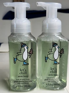 Bath & Body Works - LET'S CHILL Arctic Berry Foaming Hand Soap - Penguin 2-PACK - Picture 1 of 2
