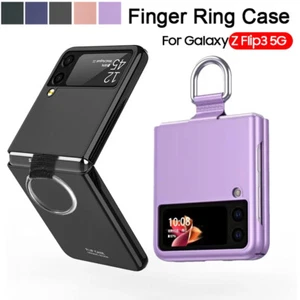 Ultradünne Stoßfeste Schutzhülle für Samsung Galaxy Z Flip 3 5G mit Fingerring - Bild 1 von 22