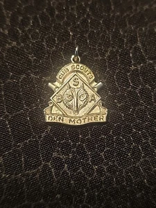 Vintage BSA Cub Scouts Den Mother Sterling Silver Charm/Pendant    - Picture 1 of 4