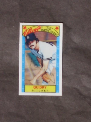 1979 Kelloggs # 11 Ron Guidry 1 of 3 ERROR VARIATIONS READ DESCRIPTION MINT - Image 1 of 3