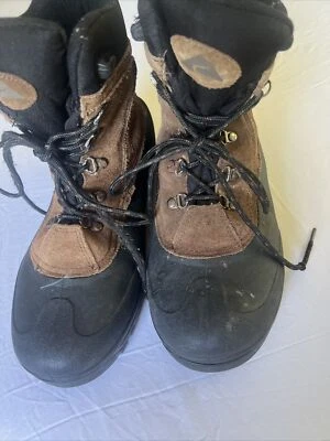 Ozark Trail Boots Mens 10 Insulated Hiking Brown Leather Lace Up - Image 1 of 4