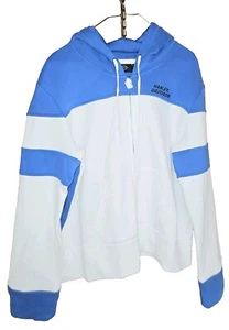 Harley-Davidson Women's Blue Blazes Cropped Hoodie Full Zip Size 2XL NWT - Picture 1 of 11