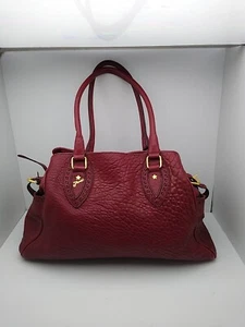 Red Gold Fendi Du Jour Star Bag Soft Leather Shoulder Tote Satchel 16x5.5x10.5 - Picture 1 of 23