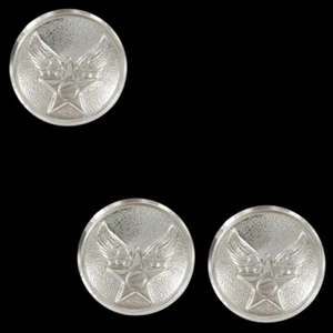 AIR FORCE EPAULET BUTTON HAP ARNOLD HONOR GUARD 25 LIGNE SINGLE/SET VETERAN - Picture 1 of 6