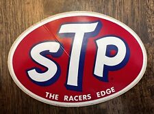 STP Sticker, Vintage, "Scientifically Treated Petroleum" THE RACERS EDGE" Large