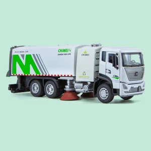 Garbage Truck Toy Sanitation Vehicle Diecast Model Toys for Kids with Light - Picture 1 of 8