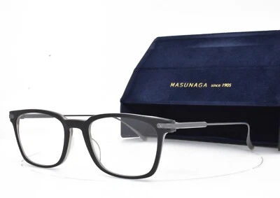 MASUNAGA x KENZO TAKADA LIBRA #19 51-20-140 MATTE BLACK New Eyeglasses Frames - Image 1 of 4
