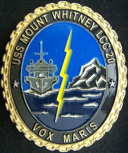USS Mount Whitney LCC 20 CMDCM Challenge Coin - Picture 1 of 2