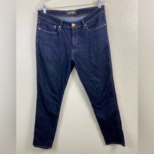 DU/ER L2X Jeans Men's 34x30 Slim Fit Blue Performance Denim Dark Wash Casual