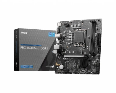 MSI PRO H610M-E DDR4 motherboard Intel H610 LGA 1700 micro ATX - Image 1 of 4