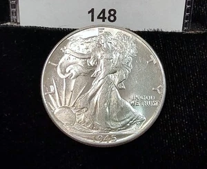 1945 P Walking Liberty Silver Half-Dollar 50C Coin #148 - Picture 1 of 6