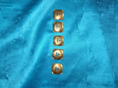 5 alte Metallknöpfe Jacke Mantel Designer Retro Vintage - Bild 1 von 4