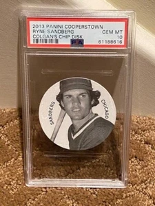 2013 Panini Cooperstown Cologan's Chip Disk Ryne Sandberg PSA 10 POP 1 - Picture 1 of 1