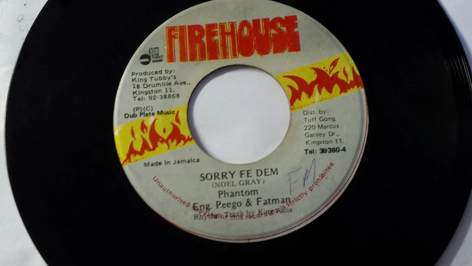 Phantom - Sorry Fe Dem /Reggae 45" on Firehouse  Label Orig - Image 1 of 1