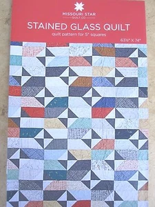 Patrón de edredón de vidrieras para cuadrados de 5" nuevo de Missouri Star Quilt Co. - Imagen 1 de 3
