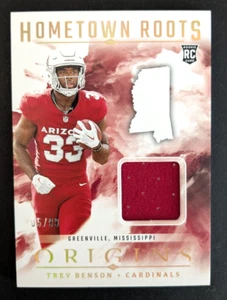 2024 Panini Origins Trey Benson HOMETOWN ROOTS ROOKIE PATCH 05/99 RC CARDINALS - Bild 1 von 3