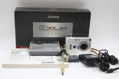 Casio Exilim Zoom EX-Z55 5.0MP CCD Digital Camera, Silver, English Menu *JP - Image 1 of 4