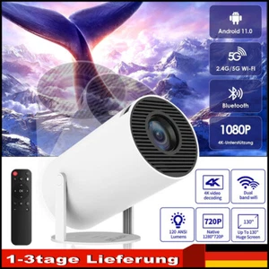 4K Projektor Mini Heimkino Beamer Handy Smart Heimprojektor Hochauflösend 2.4/5G - Bild 1 von 13
