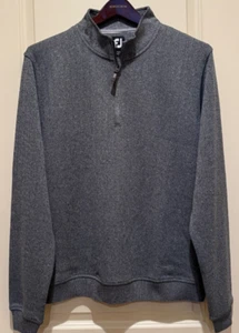 Footjoy Drop Needle 1/4 Zip Sweater..Large...Grey Heather - Picture 1 of 1