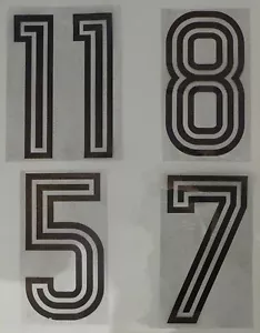 Flock Nummer number número home Trikot jersey shirt Deutschland Germany 1980-82 - Bild 1 von 1