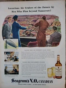1948 Seagram's V.O. Canadian Whisky Men Who plan beyond tomorrow Vintage ad - Picture 1 of 1