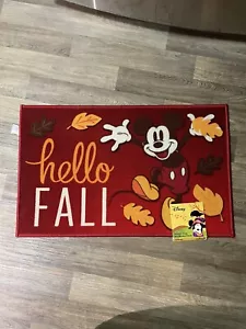 DISNEY MICKEY MOUSE Fall Accent Rug Mat 20X32” NEW - Picture 1 of 3