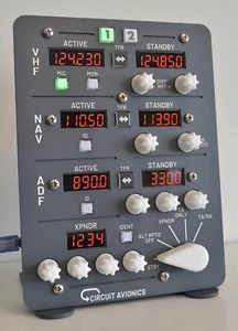 Radio Stack with Transponder for Flight Simulator (PREMIUM EDITION) - Picture 1 of 11