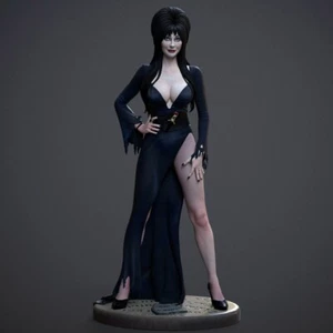 Elvira Mistress Of The Dark - Resin Model Kit - 3DPrint - 1/10, 1/8, 1/6, Scale - Bild 1 von 9