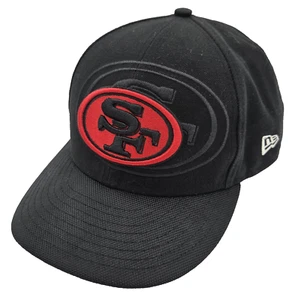 Cappello New Era 59Fifty FITTED San Franciscio 49ers Nero e Rosso NFL SF Cap Taglia 8 - Foto 1 di 10