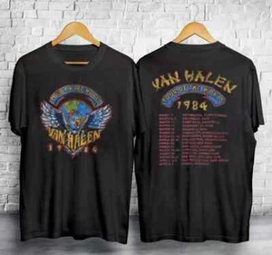 Tour Vintage 1984 Van Halen World Tour Monsters of Rock T-Shirt - Picture 1 of 6