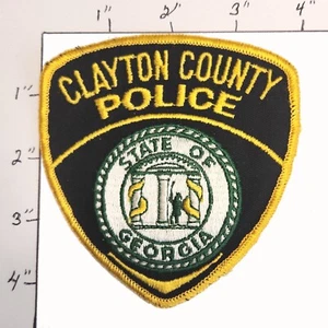 Clayton County Georgia GA Polizei Aufnäher Vintage bestickt Schulter Uniform - Bild 1 von 1