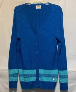 Cárdigan Suéter Mujer Fila Algodón Talla L Informal Vintage Ambiente - Imagen 1 de 8