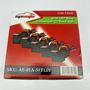5 Pack - EPAuto 30/40 AMP Relay Harness Spdt 12V Bosch Style - Picture 1 of 1