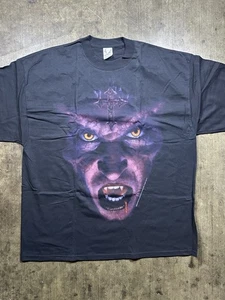 Vintage Fashion Victim Dark Swear Dracula Big Print NWOT 2XL Black T Shirt - Picture 1 of 11
