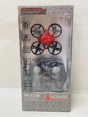 VOYAGE AERONAUTICS MICRO SPACE DRONE W/ REMOTE FACTORY SEALED -RED- - Image 1 of 4