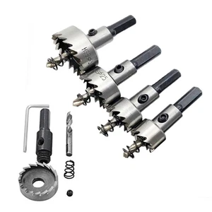 Juego de 5 brocas de 16-30 mm de alta resistencia para plástico aluminio - Imagen 1 de 11