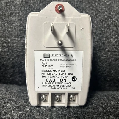 Transformador Open Box MG Electronics Plug In Clase 2 MGT1650 Envío Gratis Foto 1 de 4