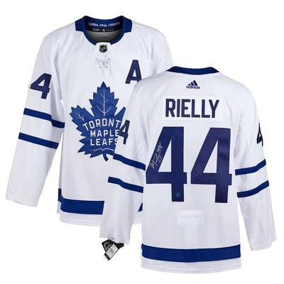 Camiseta Adidas blanca firmada por Morgan Rielly Toronto Maple Leafs Foto 1 de 2