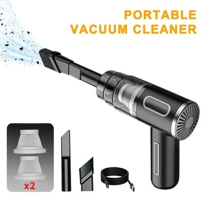 120W Car Cordless Handheld Vacuum Cleaner Small Mini Portable Auto Home Wireless - Image 1 of 4