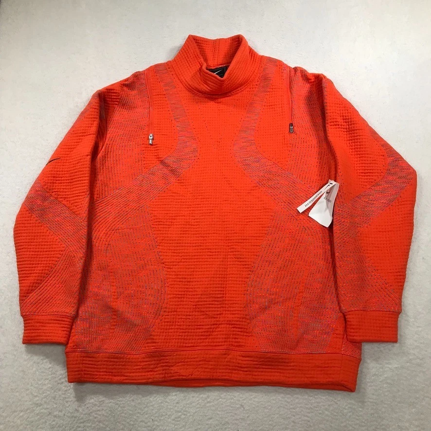 Nike Cu5124-837 City Ready Orange Oversized Training Top Shirt Sz L