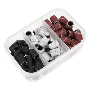 1 Caja de Anillos de Arena de Manicura para Niñas Anillos de Pulido de Uñas Suministros para Salón de Uñas - Imagen 1 de 12