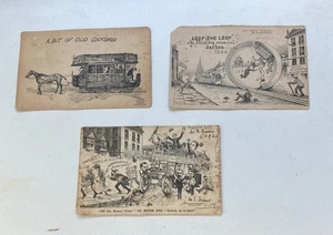 3 Comical Oxford, England Postcards PCs signed R. Murdoch Wright 1906 - Picture 1 of 8