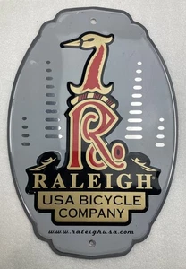 Raleigh Bicycles USA Metall Blech Fahrradladen Laden Schild Vintage - Bild 1 von 8