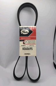 Serpentine Belt Gates K060695 6PK1763 Micro V 13/16" x 70" - Foto 1 di 3