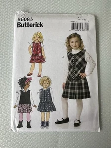 Jersey Butterick 6083 patrón de costura para niños y niñas talla 6-8, SIN CORTAR FF - Imagen 1 de 3